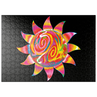 Darstellung des Puzzle Motivs puzzleplate Bright Sun 200 Puzzle