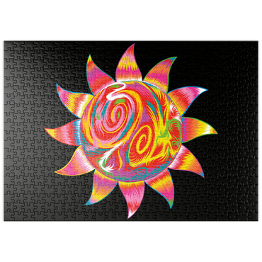 Darstellung des Puzzle Motivs puzzleplate Bright Sun 500 Puzzle
