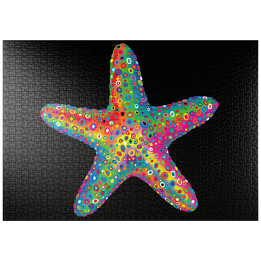 Darstellung des Puzzle Motivs puzzleplate Starfish Pop Colors 1000 Puzzle