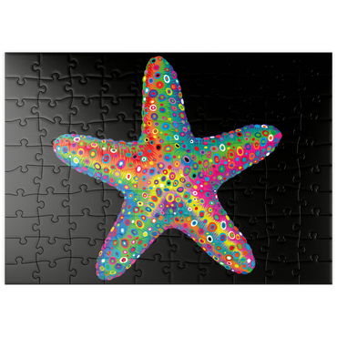 Darstellung des Puzzle Motivs puzzleplate Starfish Pop Colors 100 Puzzle
