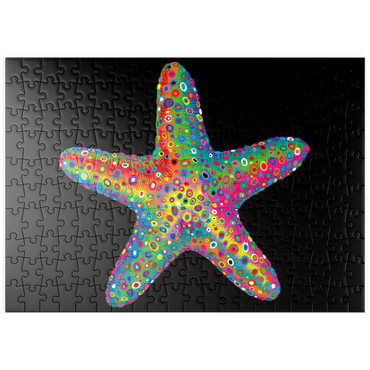 Darstellung des Puzzle Motivs puzzleplate Starfish Pop Colors 200 Puzzle