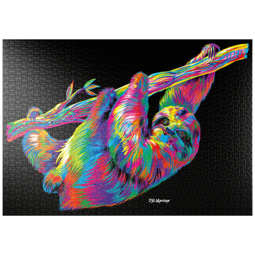 Darstellung des Puzzle Motivs puzzleplate Sloth Relaxin' 1000 Puzzle