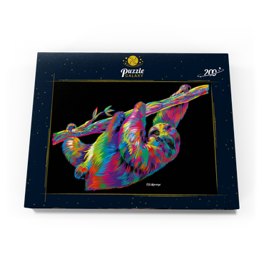 Darstellung des Puzzle Motivs Sloth Relaxin' 200 Puzzle Schachtel Ansicht3