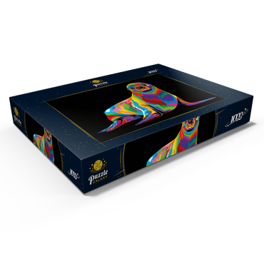 Darstellung des Puzzle Motivs Pop Colors Sea Lion 1000 Puzzle Schachtel Ansicht1