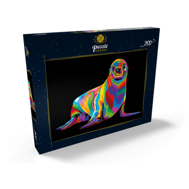Darstellung des Puzzle Motivs Pop Colors Sea Lion 200 Puzzle Schachtel Ansicht2