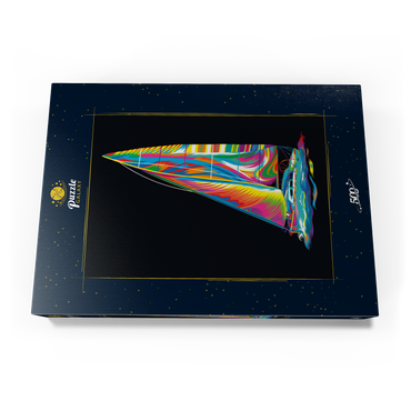 Darstellung des Puzzle Motivs Pop Colors Sailboat 500 Puzzle Schachtel Ansicht3