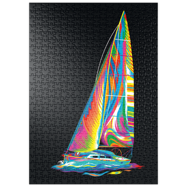Darstellung des Puzzle Motivs puzzleplate Pop Colors Sailboat 500 Puzzle