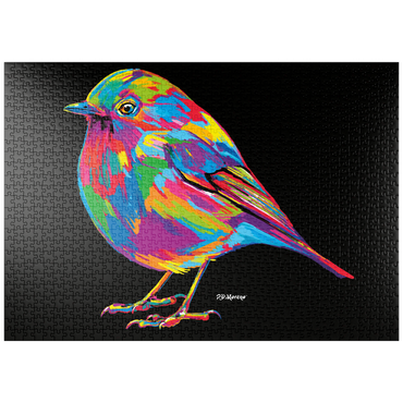 Darstellung des Puzzle Motivs puzzleplate Robin Pop Colors 1000 Puzzle