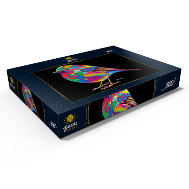 Darstellung des Puzzle Motivs Robin Pop Colors 500 Puzzle Schachtel Ansicht1