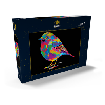 Darstellung des Puzzle Motivs Robin Pop Colors 500 Puzzle Schachtel Ansicht2