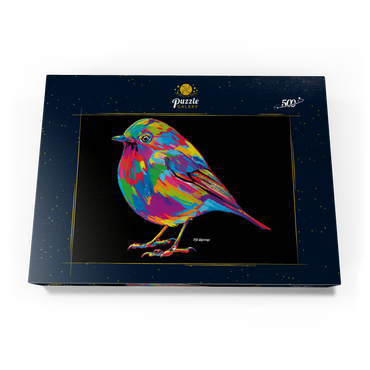 Darstellung des Puzzle Motivs Robin Pop Colors 500 Puzzle Schachtel Ansicht3