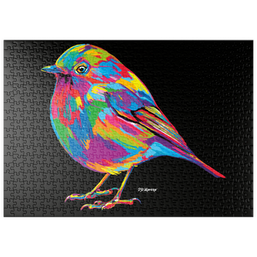 Darstellung des Puzzle Motivs puzzleplate Robin Pop Colors 500 Puzzle