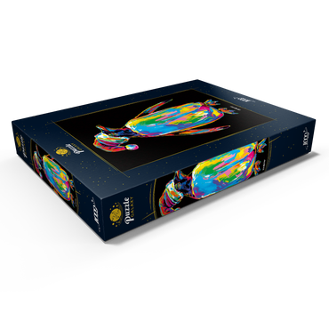 Darstellung des Puzzle Motivs Penguin with a Hat 1000 Puzzle Schachtel Ansicht1