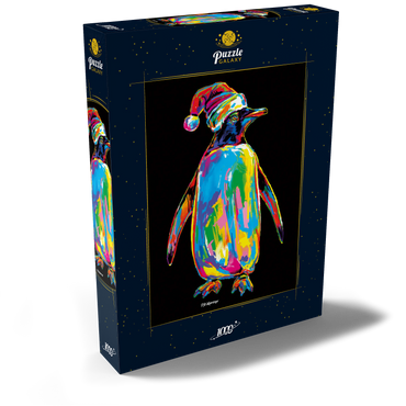 Darstellung des Puzzle Motivs Penguin with a Hat 1000 Puzzle Schachtel Ansicht2