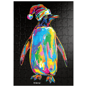 Darstellung des Puzzle Motivs puzzleplate Penguin with a Hat 100 Puzzle