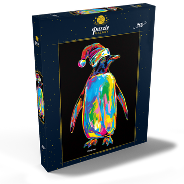 Darstellung des Puzzle Motivs Penguin with a Hat 200 Puzzle Schachtel Ansicht2