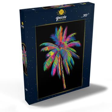 Darstellung des Puzzle Motivs Colorful Palm Tree 200 Puzzle Schachtel Ansicht2