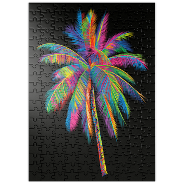 Darstellung des Puzzle Motivs puzzleplate Colorful Palm Tree 200 Puzzle