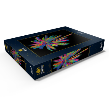 Darstellung des Puzzle Motivs Colorful Palm Tree 500 Puzzle Schachtel Ansicht1