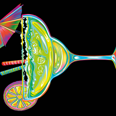 Darstellung des Puzzle Motivs Fun Margarita 200 Puzzle 3D Modell