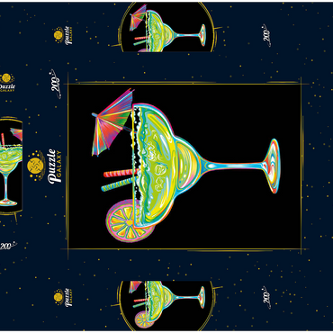 Darstellung des Puzzle Motivs Fun Margarita 200 Puzzle Schachtel 3D Modell