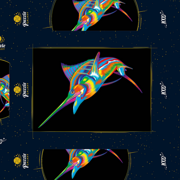 Darstellung des Puzzle Motivs Pop Colors Marlin 1000 Puzzle Schachtel 3D Modell