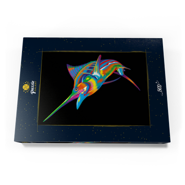 Darstellung des Puzzle Motivs Pop Colors Marlin 500 Puzzle Schachtel Ansicht3