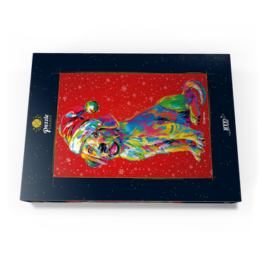 Darstellung des Puzzle Motivs Santa's Lab 1000 Puzzle Schachtel Ansicht3