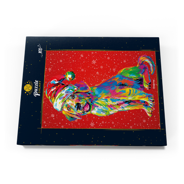 Darstellung des Puzzle Motivs Santa's Lab 100 Puzzle Schachtel Ansicht3