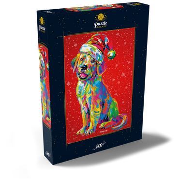 Darstellung des Puzzle Motivs Santa's Lab 500 Puzzle Schachtel Ansicht2