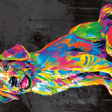 Darstellung des Puzzle Motivs Pop Colors Lab 500 Puzzle 3D Modell