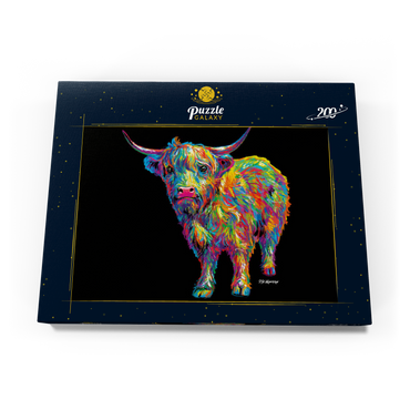 Darstellung des Puzzle Motivs Highland Cow 200 Puzzle Schachtel Ansicht3