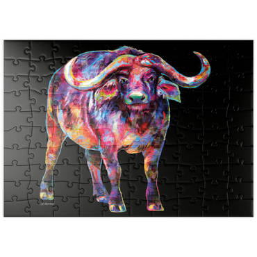 Darstellung des Puzzle Motivs puzzleplate Raging Bull 100 Puzzle