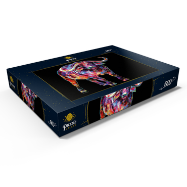 Darstellung des Puzzle Motivs Raging Bull 500 Puzzle Schachtel Ansicht1