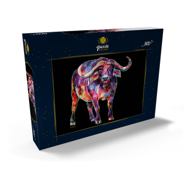 Darstellung des Puzzle Motivs Raging Bull 500 Puzzle Schachtel Ansicht2
