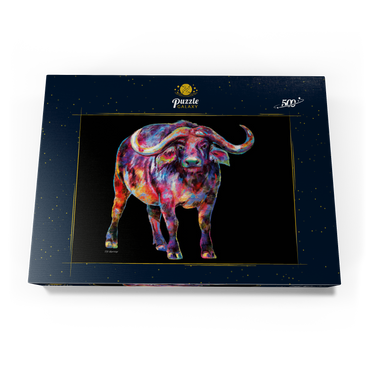 Darstellung des Puzzle Motivs Raging Bull 500 Puzzle Schachtel Ansicht3