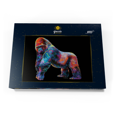 Darstellung des Puzzle Motivs Pop Colors Gorilla 1000 Puzzle Schachtel Ansicht3