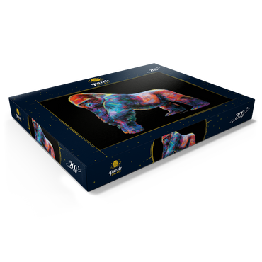 Darstellung des Puzzle Motivs Pop Colors Gorilla 200 Puzzle Schachtel Ansicht1