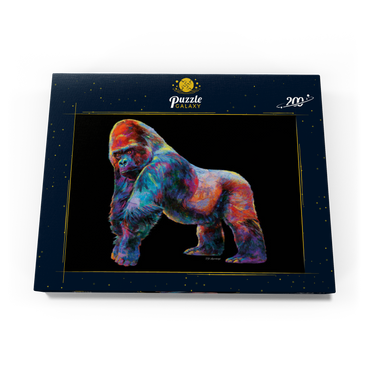 Darstellung des Puzzle Motivs Pop Colors Gorilla 200 Puzzle Schachtel Ansicht3