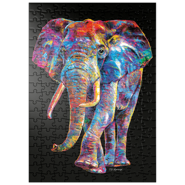 Darstellung des Puzzle Motivs puzzleplate Elephant Pop Colors 200 Puzzle