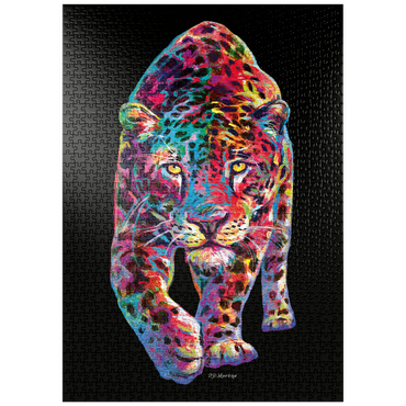 Darstellung des Puzzle Motivs puzzleplate Curious Tiger 1000 Puzzle