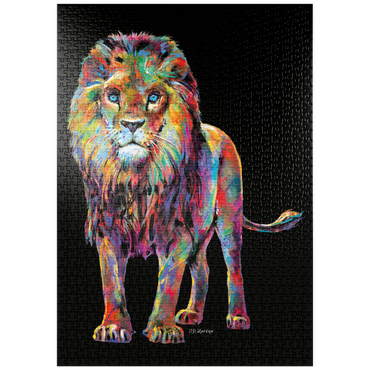 Darstellung des Puzzle Motivs puzzleplate Pop Colors Lion 1000 Puzzle