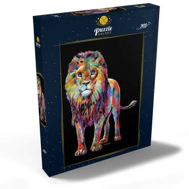 Darstellung des Puzzle Motivs Pop Colors Lion 200 Puzzle Schachtel Ansicht2