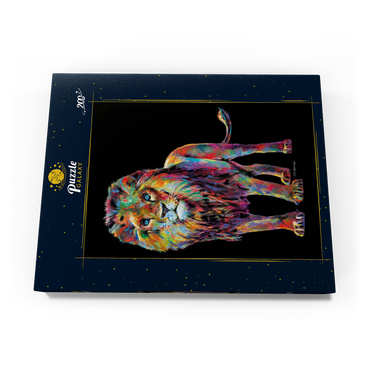 Darstellung des Puzzle Motivs Pop Colors Lion 200 Puzzle Schachtel Ansicht3