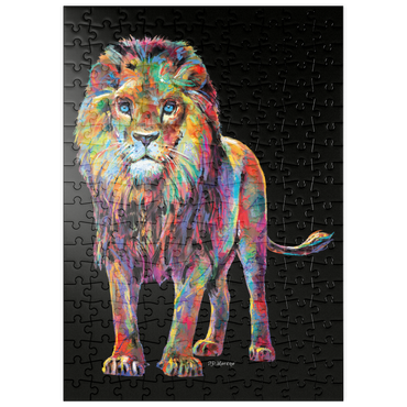 Darstellung des Puzzle Motivs puzzleplate Pop Colors Lion 200 Puzzle