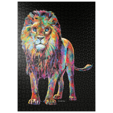 Darstellung des Puzzle Motivs puzzleplate Pop Colors Lion 500 Puzzle