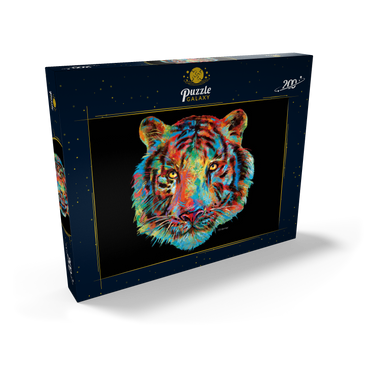 Darstellung des Puzzle Motivs Tiger Head 200 Puzzle Schachtel Ansicht2