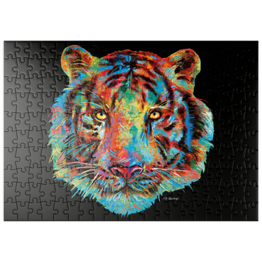 Darstellung des Puzzle Motivs puzzleplate Tiger Head 200 Puzzle