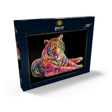 Darstellung des Puzzle Motivs Laying Tiger 200 Puzzle Schachtel Ansicht2