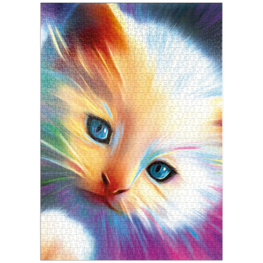 Darstellung des Puzzle Motivs puzzleplate Soft Eyes 1000 Puzzle